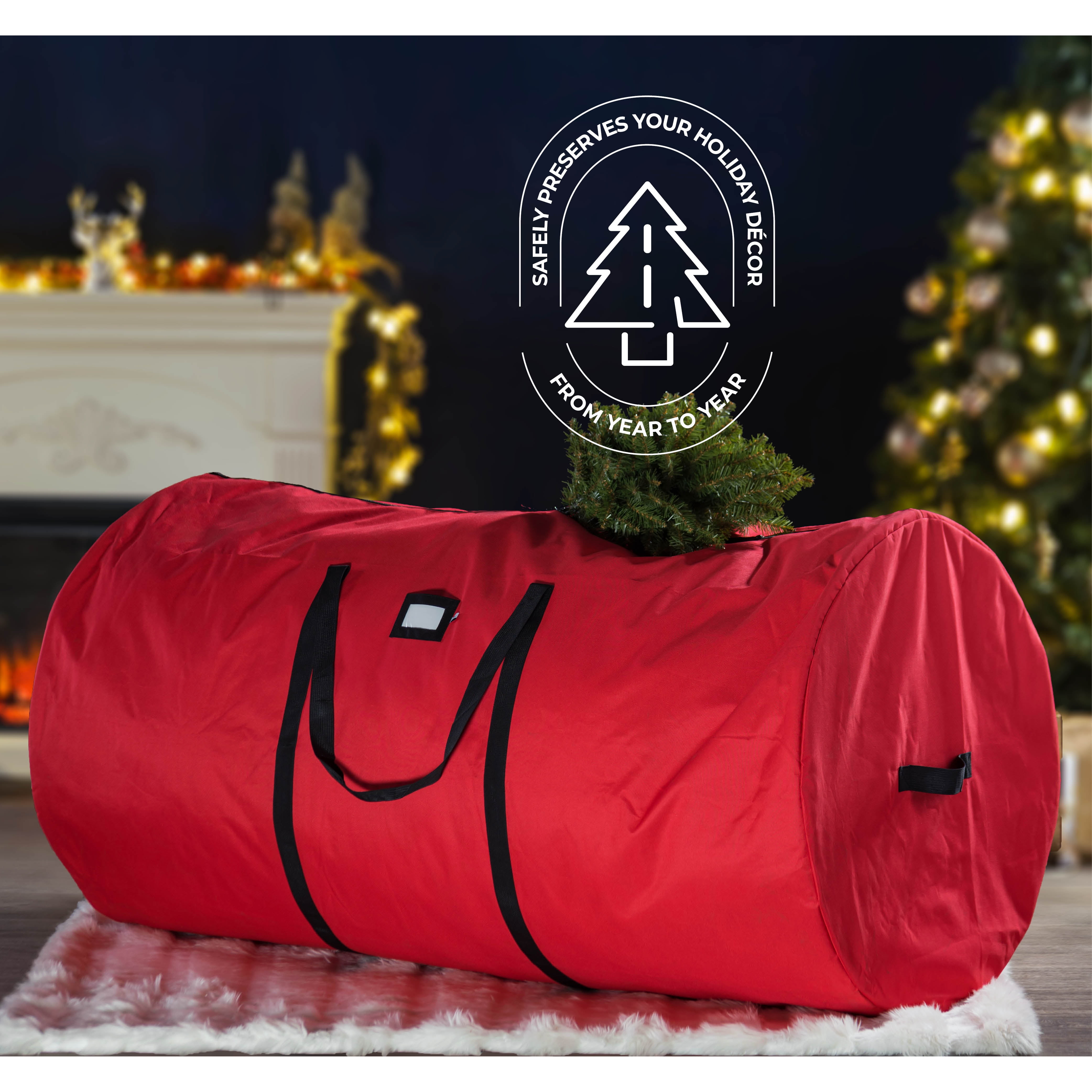 Premium Large Christmas Tree Storage Bag - Fits Up to 7.5ft. Tall  Artificial Disassembled Trees, Durable Handles & Sleek Dual Zipper -  Holiday Xmas Bag Made of Tear Proof 600D Oxford - Walmart.com