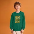 thumbnail image 3 of Alphabet Print Pullover Sweatshirt Casual Long Sleeve Crewneck Top Comfortable Soft Fabric for Children's, 3 of 5