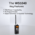 thumbnail image 3 of Whistler WS1040 1800-Frequency Handheld Radio Scanner with Accessories Included, 3 of 9