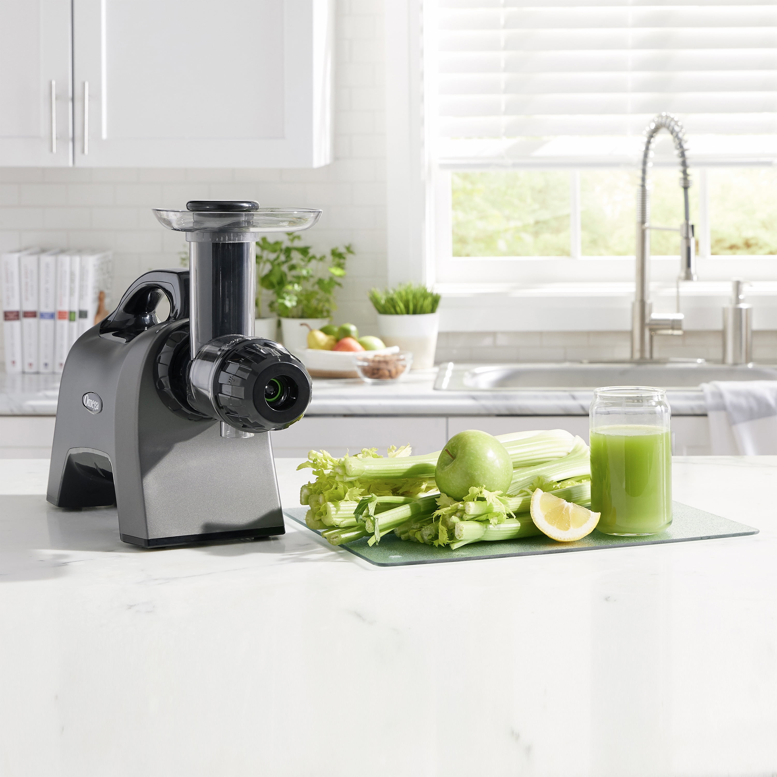 Omega Medical Medium 200W Gray Masticating Juicer