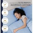 thumbnail image 3 of Luxury 2 Piece Pillowcase 100% Egyptian Cotton 800 Thread Count Queen Size Pillowcase (20" X 30") inches - Light Blue Stripe, 3 of 6