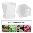 thumbnail image 5 of Raindrops 6 Sets Home Decor Plastic Flower Plant Pot Decorative Gardening Pot with Tray, 5 of 8