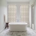 thumbnail image 4 of Beige Boho Kitchen Curtain for Berdoom Living Room Cafe 72 Inch Length, Vintage Ethnic Tribe Abstract Geometric Tiers Curtains Light Filtering Drapes Rod Pocket Window Treatment 2 Panels 52"Wx72"L, 4 of 8