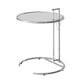 thumbnail image 3 of Mesa de centro elevable de vidrio, mesa auxiliar redonda con tapa de vidrio transparente en forma de C, mesa auxiliar redonda con tapa de vidrio diseñada para profesionales, 3 of 12