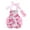 Pink, variant on Weebloom Baby Girl Romper Halter Bodysuit Rose Prints Lace Fashion Newborn Clothes With Headbands Girls Outfit Black 6-12 Years