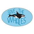 thumbnail image 1 of CafePress - Save The Whales - Sticker (Oval), 1 of 1