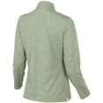 thumbnail image 3 of Women's Heathered Green Michigan State Spartans Peached Marled Yarn Quarter-Zip Pullover Jacket, 3 of 3