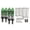 Green, variant on BIMZUC 4pcs RC Front Rear Shock Absorbers for 1/10 Off Road Vehicles Aluminum Alloy and Plastic Suspension Damper Upgrade Parts Replacement Black Color 5.9 inches / 15 cm