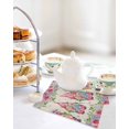 thumbnail image 4 of Spring Gnomes Kitchen Dish Towels for Drying Dishes Set of 3, Vintage Botanical Blossom Rose Leaves Waffle Weave Microfiber Hand Tea Bathroom Towels Quick Dry & Absorbent Towel 12x12, 4 of 7