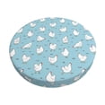 thumbnail image 2 of Lsque Funny Chicken Round Bar chair cushion covers Velvet Fabric Premium Comfort Protects from Scratches and Stains for 14-17 Inch Chair- 13 inch, 2 of 7
