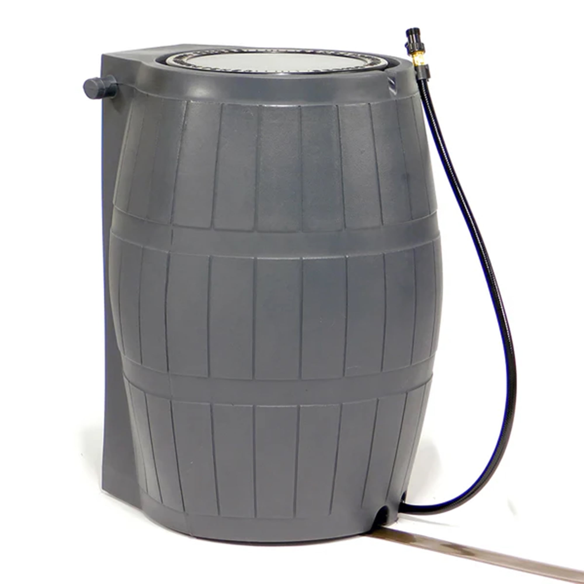 FCMP Outdoor RC4000 Raincatcher 50 Gallon Rain Catcher Barrel, Grey