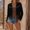 Black, variant on Western Fringe Jacket for Women Faux Suede Vintage Cowgirl Coat Long Sleeve Open Front Studded Tassel Moto Outerwear Casual Fall Music Festival Clothes