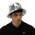 thumbnail image 6 of Kdxio Reflective Bucket Hat - Dinosaur on Excavator2 Print Bucket Hat for Men,Women, 6 of 9