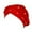Red, variant on Womens Elastic Solid Color Comfortable Flat Hat Color Pearl Braid Cap Big Pun Hat