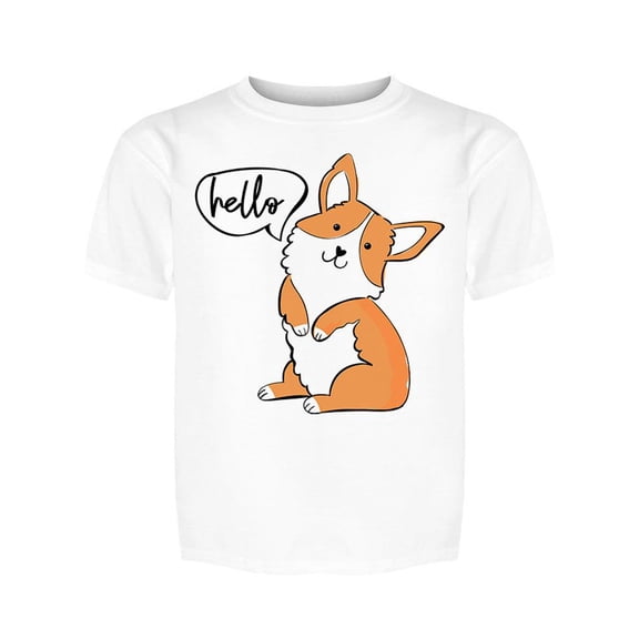 Hello, Corgi Tee Girl's -Image by Shutterstock