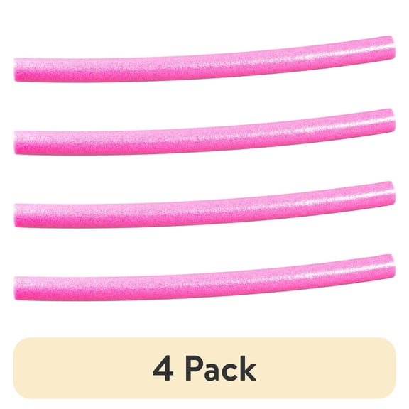 (4 pack) Big Joe Swim Pool Noodle (Single Unit),  Pink, 50 inches long, 2.25 inches wide