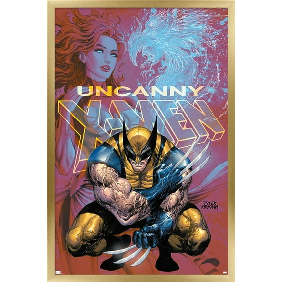 Marvel Comics - Wolverine Jean Grey - Uncanny X-Men #19 Wall Poster, 14.725" x 22.375", Framed