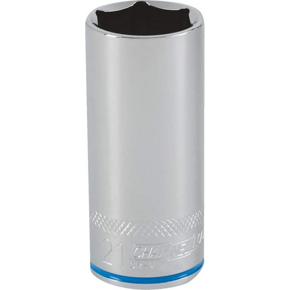 Channellock 3/8" Drive 21 mm 6-Point Deep Metric Socket