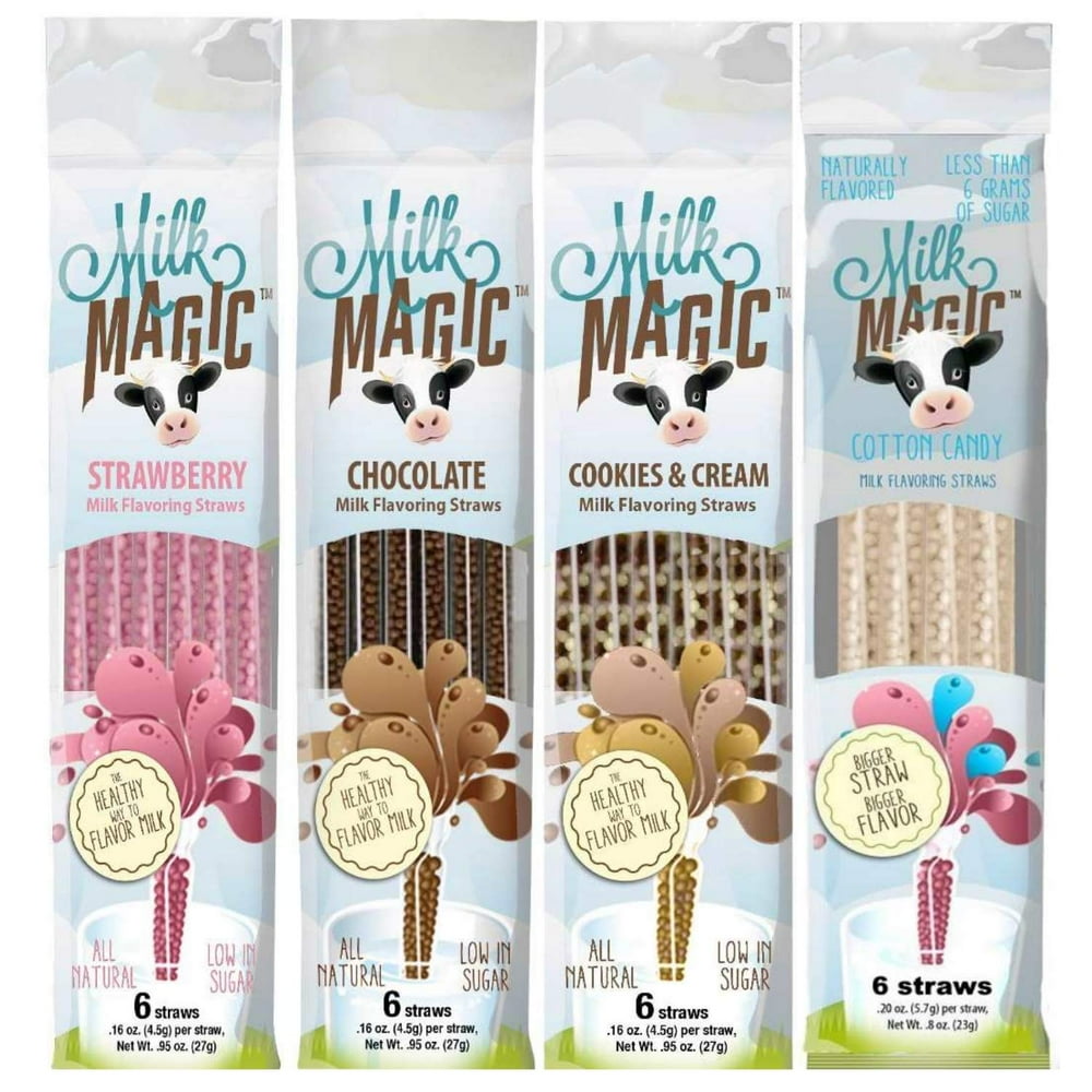 Milk Magic Magic Milk Flavoring Straws 36 Straws FlavorsCookies and