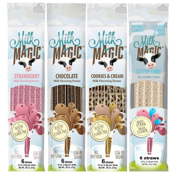 Milk Magic Magic Milk Flavoring Straws 36 Straws FlavorsCookies and