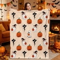thumbnail image 6 of Halloween Blanket 50x60in Flannel Throw for Sofa Couch Bed, Soft Cozy Fleece Plush Blanket with Ghost Pumpkin Skull Print, Halloween Decorations Gift by OVFUIZ, 6 of 6