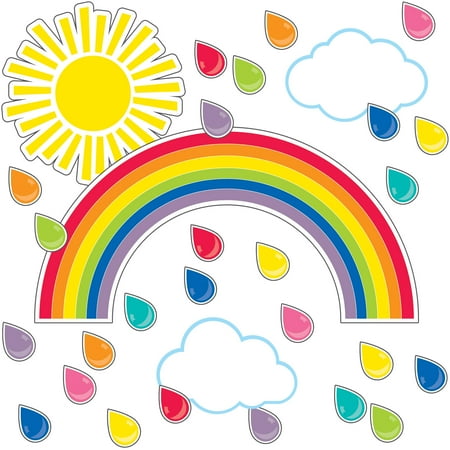 UPC: 0044222273040 | Schoolgirl Style Hello Sunshine Giant Rainbow Bulletin Board Set (47)