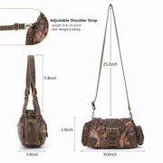 Angelkiss Purse for Women PU Wallet With Adjustable Shoulder Strap Crossbody Bag Single Satchel Handbags Hobo Bag