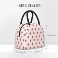 thumbnail image 2 of Fotbe Strawberry Bolsa de Almuerzo con Estampado, Lonchera Aislada, Contenedor de Comida Reutilizable Tipo Cooler a Prueba de Fugas, 2 of 6