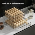 thumbnail image 6 of Clear 60 Egg Container for Refrigerator, Egg Holder for Fridge,Stackable Egg Storage Container, Egg Fresh Storage Box Tray, 6 of 9