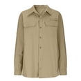 thumbnail image 4 of Men Safari Long Sleeve UPF 50+ Sun Protection Quick Dry Fishing Hiking Lightweight Outdoor Travel Cargo Shirt, 4 of 7