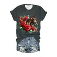 thumbnail image 4 of Drses Horse Lover T-Shirt Women Western Horse Gifts for Girls Western Funny Cute Animal Graphic Tees Short Sleeve Tops, 4 of 4