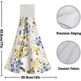 thumbnail image 2 of GZHJMY Floral Bee Hanging Kitchen Towels - Sunflower Daisy Flowers Hand Towels with Loops Set of 2 Honeycomb Dish Towel Washcloth Botanical Tie Towel for Bathroom, 2 of 7
