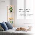 thumbnail image 6 of FENLO Fancy Edge - Dimmable Floor Lamp with Shelves, Luxury LED Corner Floor Lamp for Living Room or Bedroom, Wooden Display Shelf, 64", Natural Wood, 6 of 6