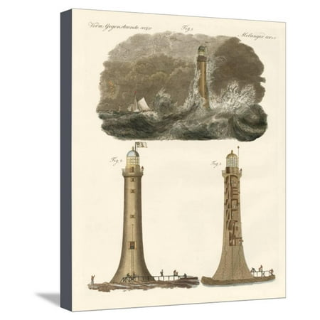 Bell Rock Lighthouse - Bell Rock Lighthouse Stretched Canvas Print Wall Art