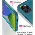 thumbnail image 3 of for iPhone 13 Pro Case with Screen Protector,[Built in Screen Protector][Shockproof][Dropproof],Full-Body Rugged Military Grade Protective for iPhone 13 Pro Case 6.1 in(Turquoise), 3 of 7