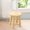 Yellow, variant on JUSEO Solid Wood Square Stool – Black