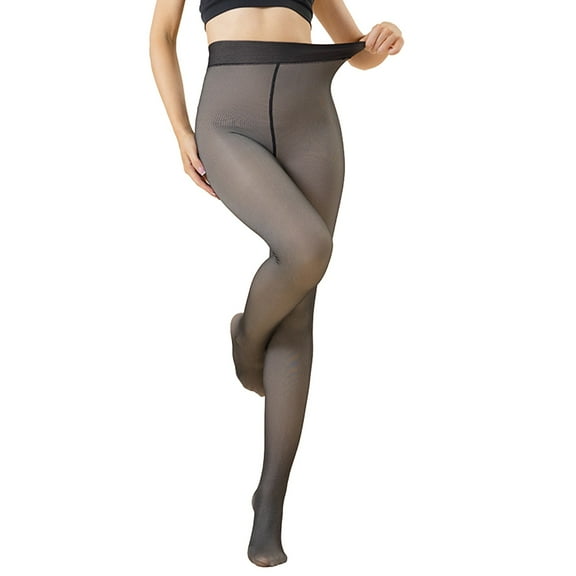 MEICHEN Thigh High Stockings for Women, Fleece Lined Tights Thermal Pantyhose Leggings Opaque Warm Thick Stockings Tights, Fall Winter Fashion Accessories