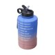 thumbnail image 1 of Matsuzay Botella de agua de 2,2 l, marcador de tiempo motivacional, jarra de agua, taza de bebida deportiva portátil, deporte, Fitness, turismo, Teteras azul rosado Matsuzay HA006334-01, 1 of 6