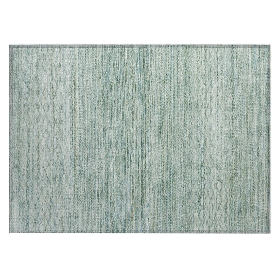 Dalyn Rugs Machine Washable Indoor/Outdoor Chantille ACN2150 Aqua 1'8" x 2'6" Rug