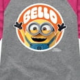 thumbnail image 3 of Despicable Me Minions - Bello Minion - Toddler & Youth Girls Raglan Graphic T-Shirt, 3 of 5