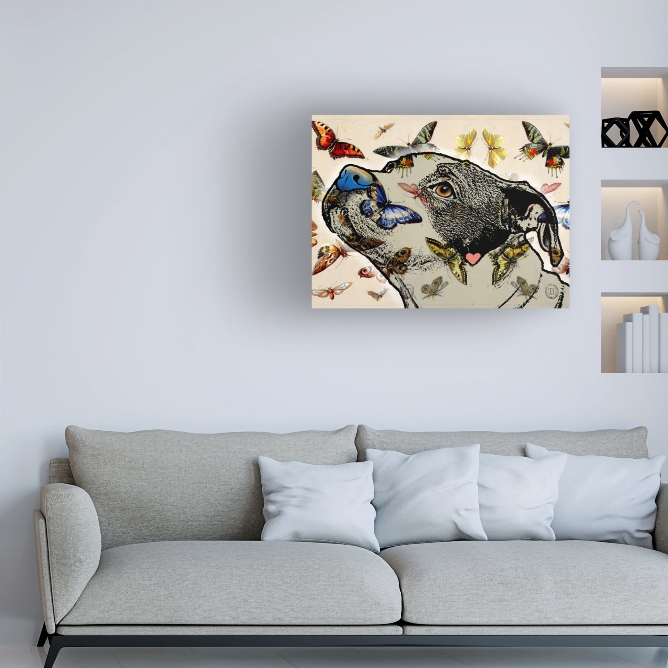 Canvas Wall Art - Dean Russo 'Around Here' Wall Art for Living Room, Bedroom, or Office Décor by Trademark Fine Art - 47 x 35 Inches
