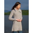 thumbnail image 3 of SAOL Traditional Irish Aran Long Cardigan Sweater Women's Wool Cable Knitted Coatigan Jacket | Button Closure, Side Pockets and Oversized Collar Side Pockets and Oversized Collar, 3 of 6