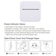 thumbnail image 4 of Thermal Inkless Printer, Black White Printing Portable Thermal Printer Wireless Bluetooth 1200mAh Low Power Consumption Multifunctional  for Faulty Question, 4 of 7