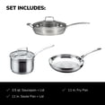 thumbnail image 3 of Juego de utensilios de cocina Scanpan Impact 5 piezas de acero inoxidable, 3 of 6