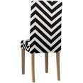 thumbnail image 4 of Funda elástica para silla ABPHQTO Líneas geométricas abstractas Chevron Juego de 6, 4 of 4