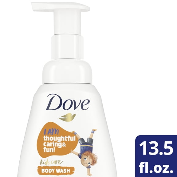 Dove Kids Care Foaming Liquid Body Wash Coconut Cookie Sulfate-Free Skin Care for Kids, 13.5 oz