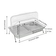 thumbnail image 6 of Wildnix Ice Food Serving Display Tray with Ice Box, Large 3.17Qt Capacity, Stainless Steel and PC Construction, Anti-slip Feet and Lid for Fresh and Warm Food Display, 6 of 6