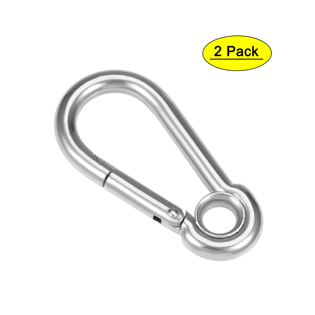 Carabiner Snap Hook, 2.71"/69mm 304 Stainless Steel Carabiner Spring