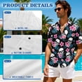 thumbnail image 6 of Uorisanigo Hawaii Skull Couple Matching Outfit Men's Short Sleeve Shirt Casual Hawaiian Shirts and Women's Summer Dress with Pocket Split Sleeveless Beach Sundress Size S, 6 of 8