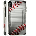 thumbnail image 1 of WORLD ACC Silver Guard Phone Case Compatible with TCL A2X Brushed Metal Texture Hybrid TPU Cover (Baseball), 1 of 1